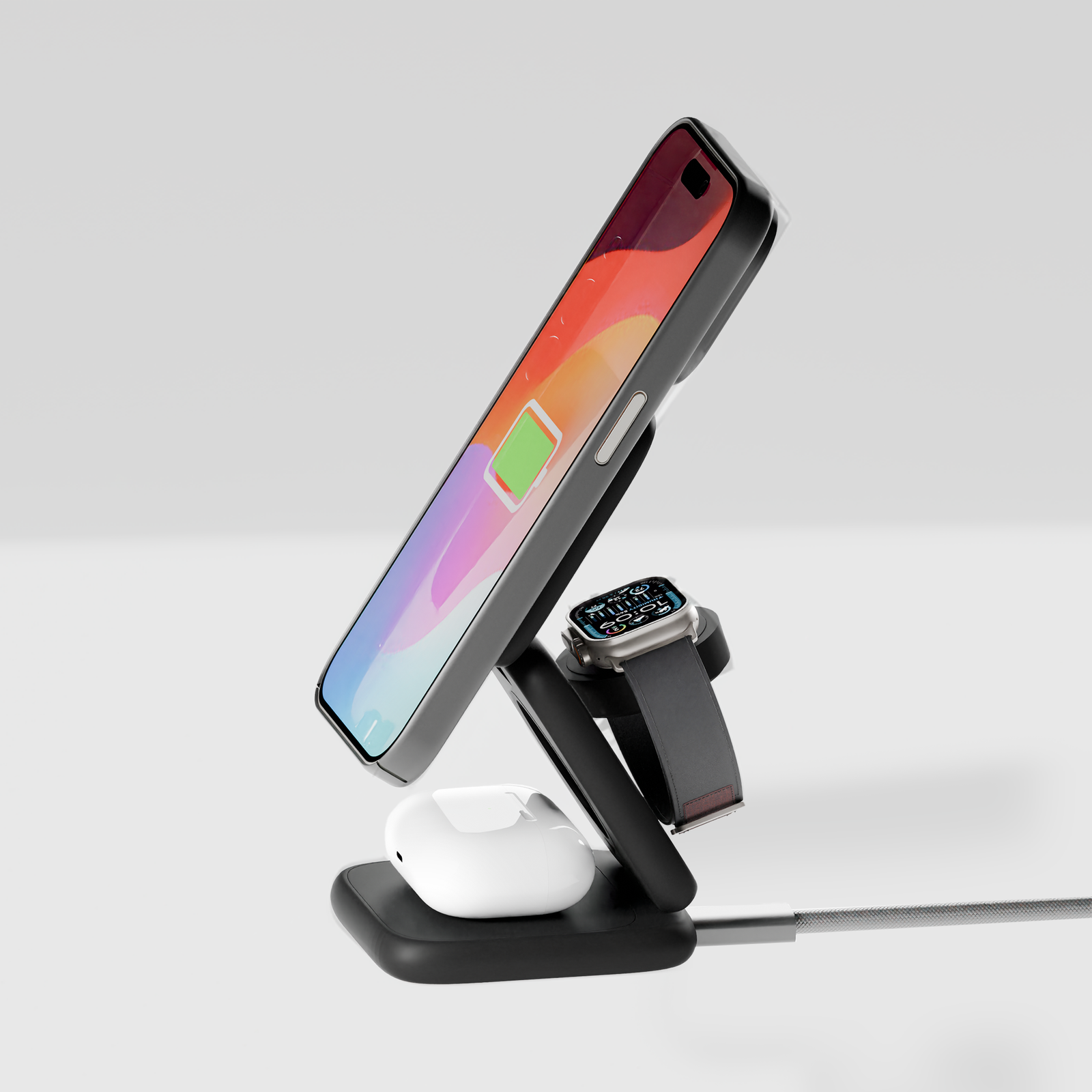 3-in-1 Folding Wireless Charging Stand - Image 2